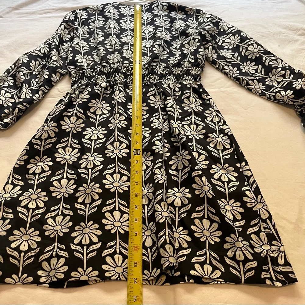 NWT Sandro Paris Illiana Floral Mini Dress Button Front Silk Size FR 40 US 8 - Picture 15 of 16